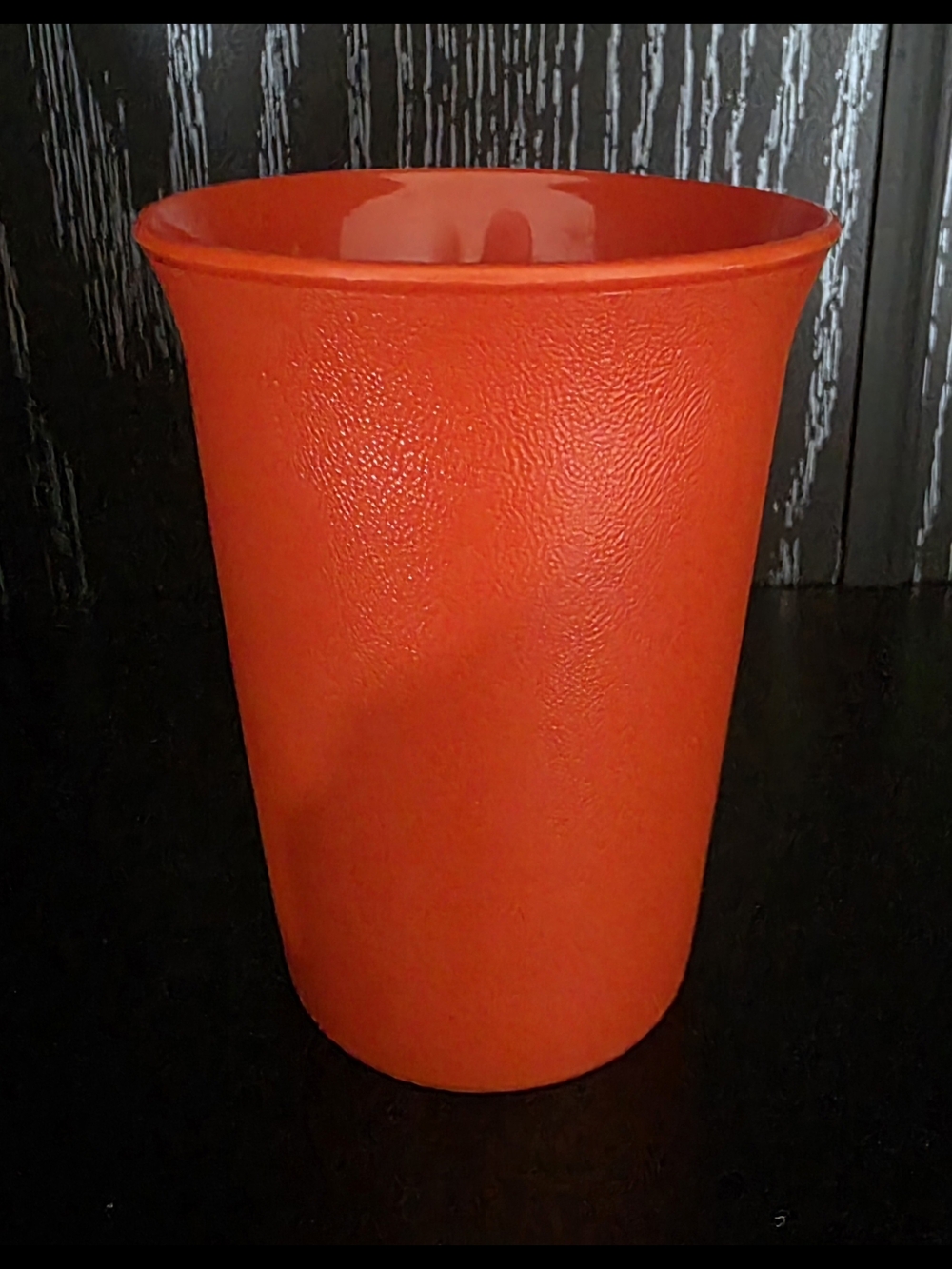 Vintage Tupperware Red Small Textured Plastic Tumbler